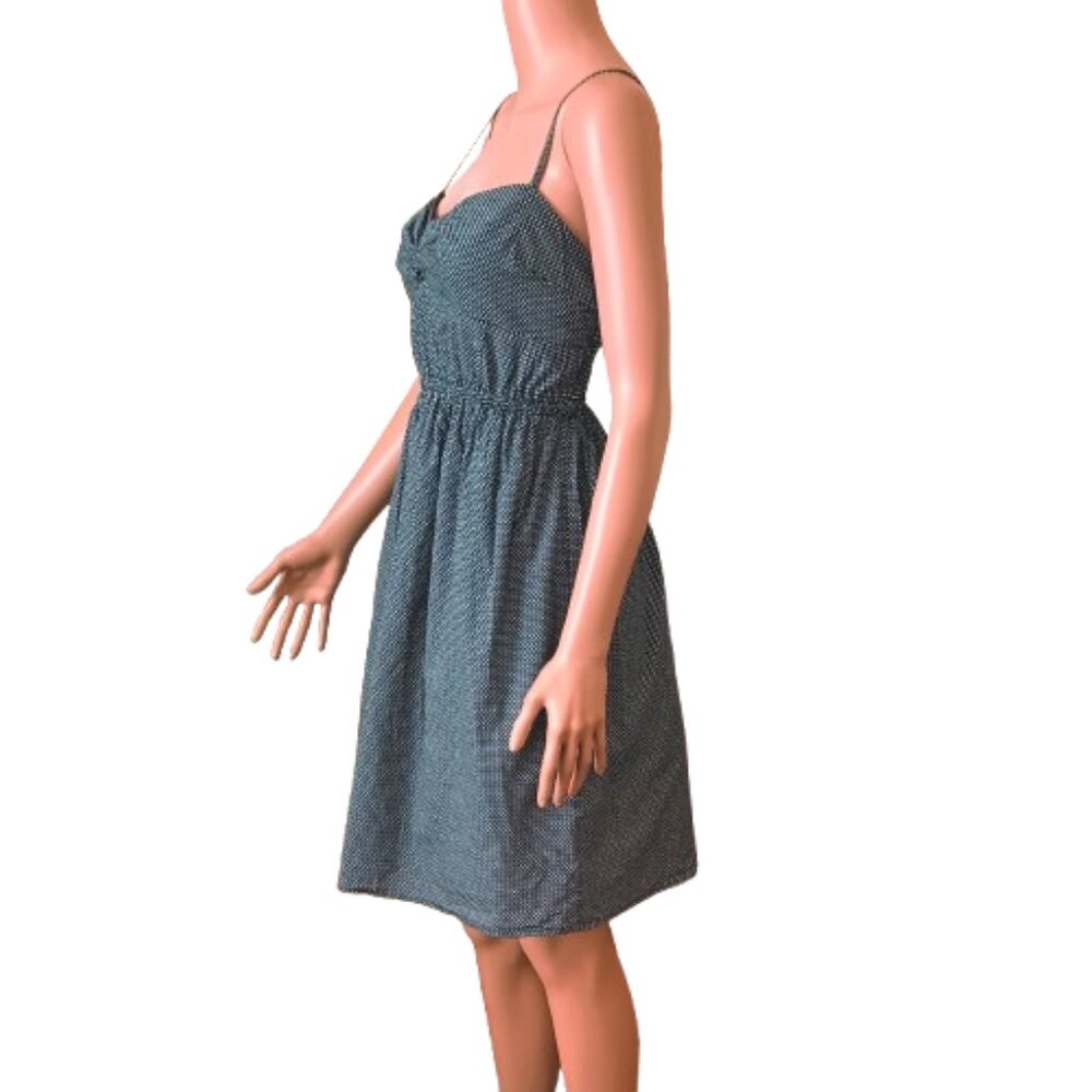 J. Crew Cami Twist Sundress 2 Fit & Flare Black & White Triangle Print Dress